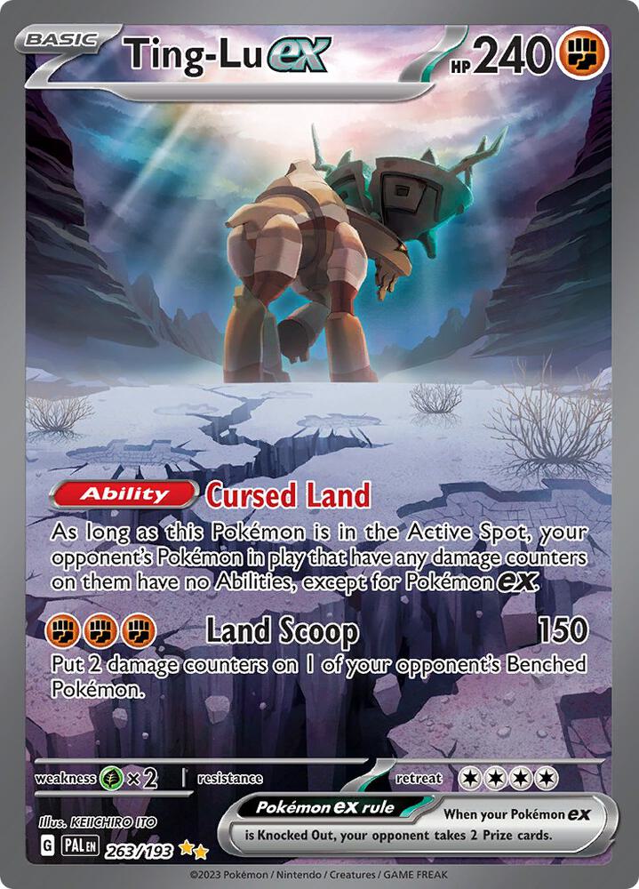 [ENG][NM] Karta Pokemon Ting-Lu ex 263/193 - Paldea Evolved