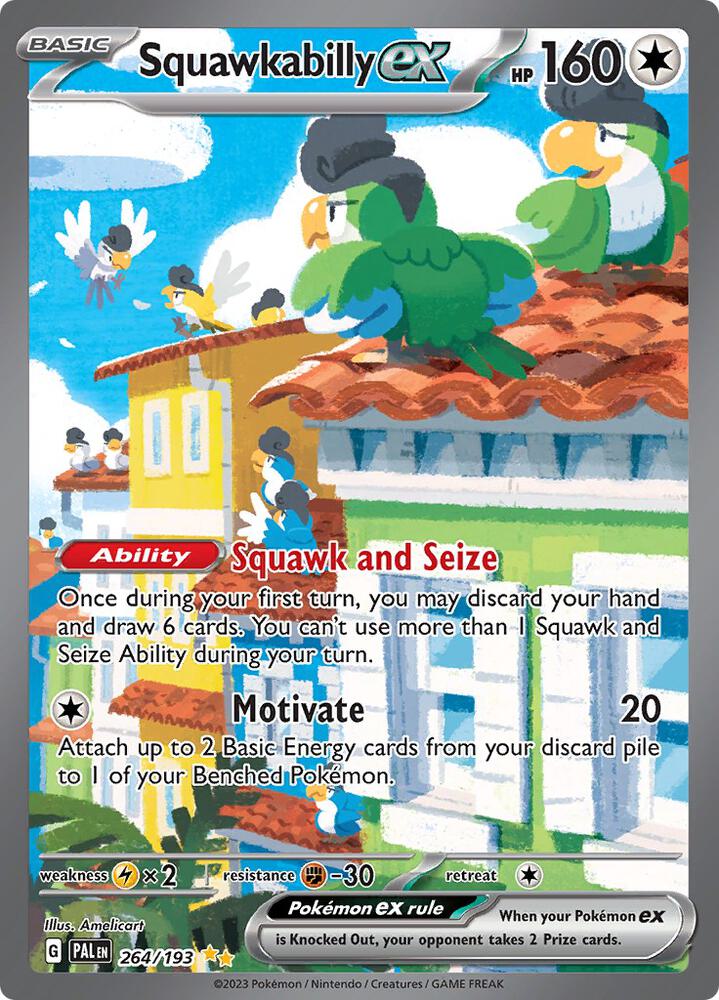 [ENG][NM] Karta Pokemon Squawkabilly ex 264/193 - Paldea Evolved