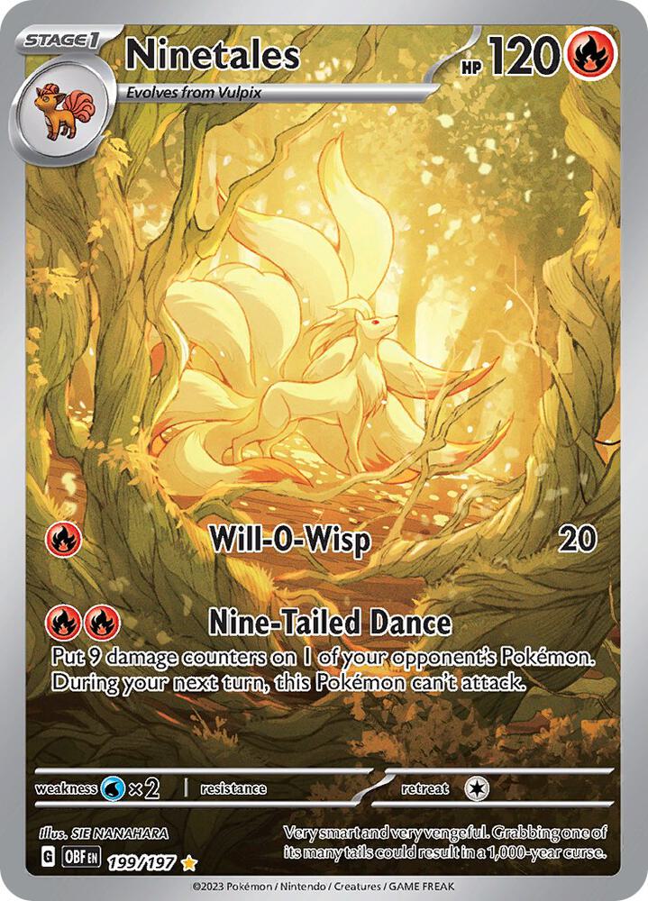 [ENG][NM] Karta Pokemon Ninetales -199/197 - Obsidian Flames