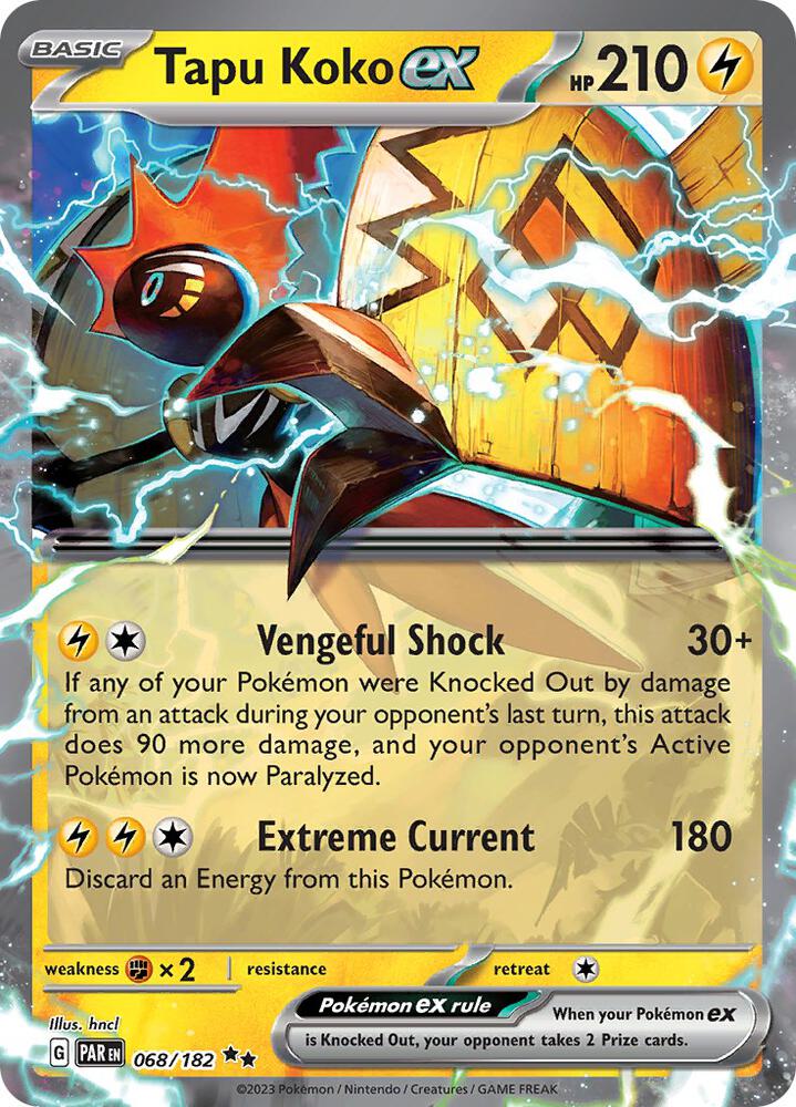 [ENG][NM] Karta Pokemon Tapu Koko ex 068/182 - Paradox Rift