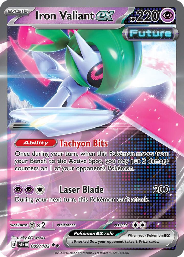 [ENG][NM] Karta Pokemon Iron Valiant ex 089/182 - Paradox Rift