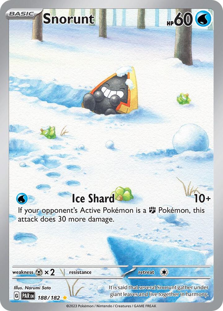 [ENG][NM] Karta Pokemon Snorunt 188/182 - Paradox Rift