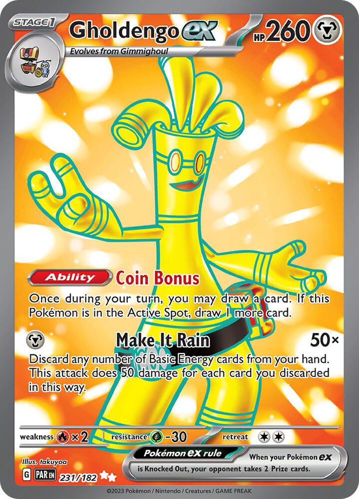 [ENG][NM] Karta Pokemon Gholdengo ex 231/182 - Paradox Rift