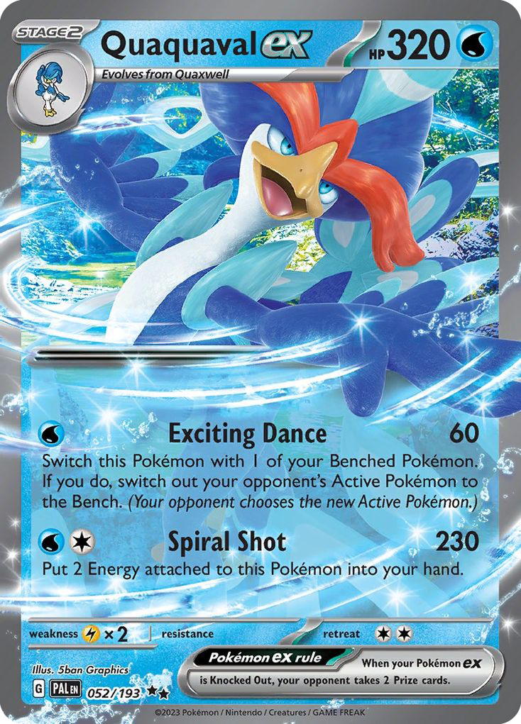 [ENG][NM] Karta Pokemon Quaquaval ex 052/193 - Paldea Evolved
