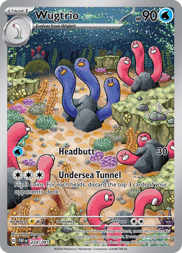[ENG][NM] Karta Pokemon Wugtrio 224/091 - Paldean Fates