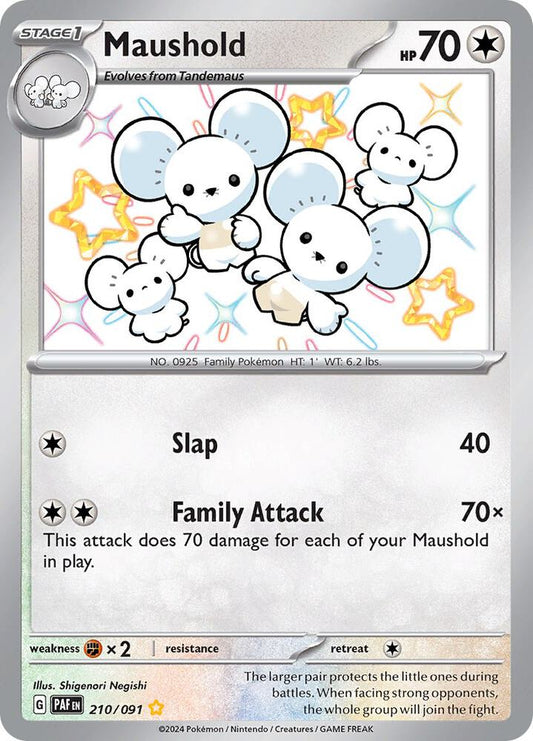 [ENG][NM] Karta Pokemon Maushold 210/091 - Paldean Fates
