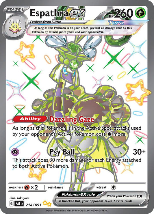 [ENG][NM] Karta Pokemon Espathra ex 214/091 - Paldean Fates