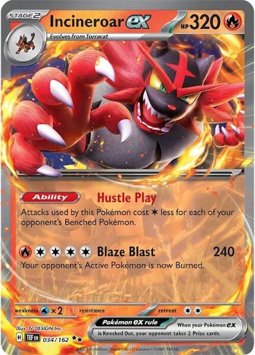 [ENG][NM] Karta Pokemon Incineroar ex 034/162 - Temporal Forces