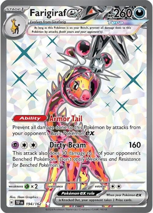 [ENG][NM] Karta Pokemon Farigiraf ex 194/162 - Temporal Forces