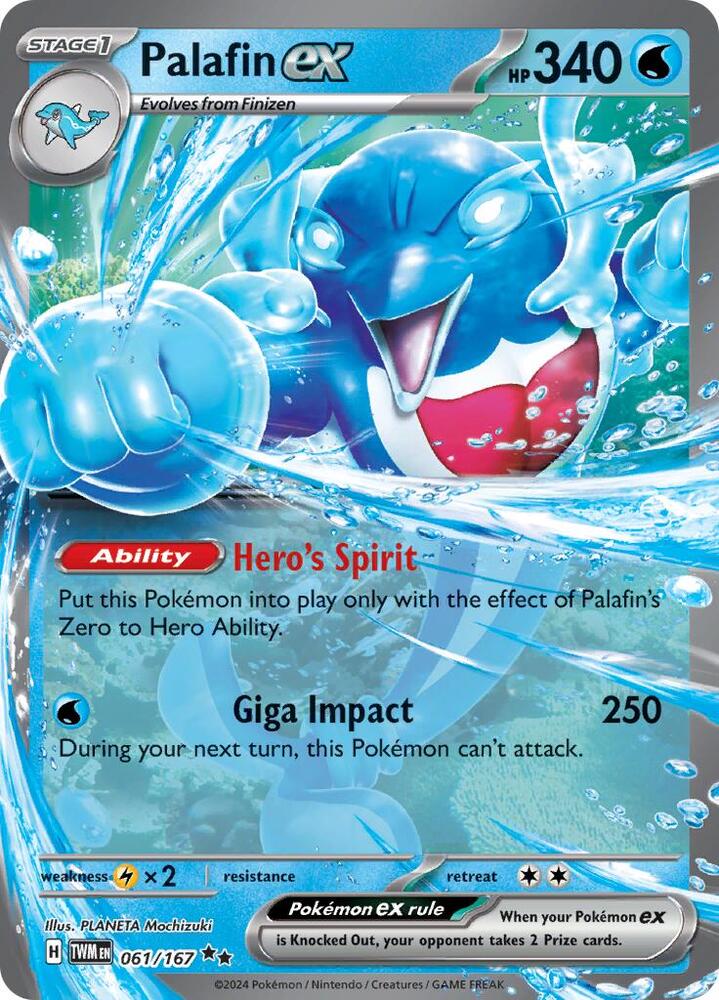 [ENG][NM] Karta Pokemon Palafin ex 061/167 - Twilight Masquerade