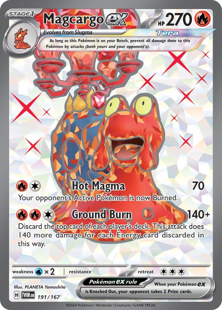[ENG][NM] Karta Pokemon Magcargo ex 191/167 - Twilight Masquerade
