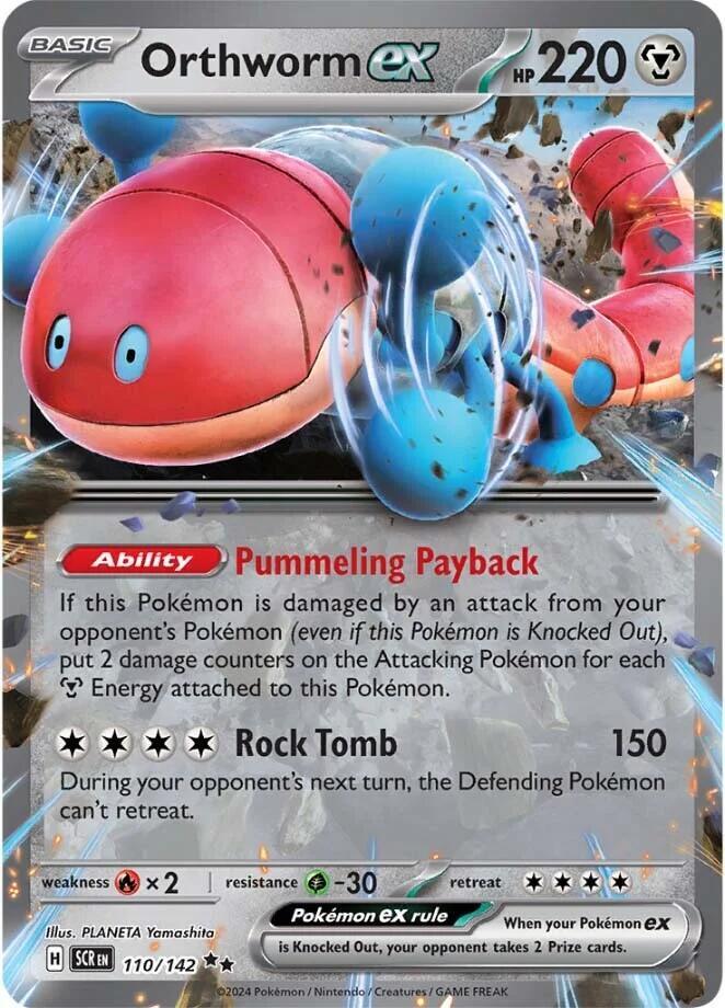[ENG][NM] Karta Pokemon Orthworm ex 110/142 - Stellar Crown