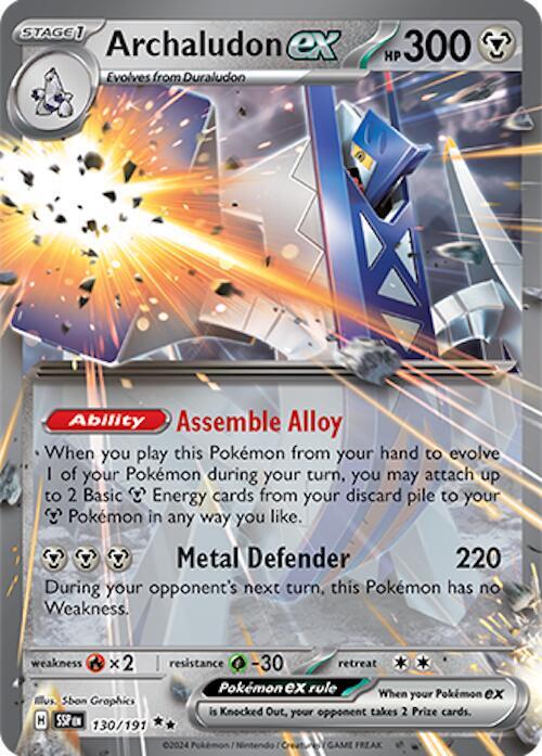 [ENG][NM] Karta Pokemon Archaludon ex 130/191 - Surging Sparks