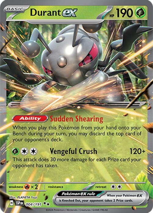 [ENG][NM] Karta Pokemon Durant ex 004/191 - Surging Sparks
