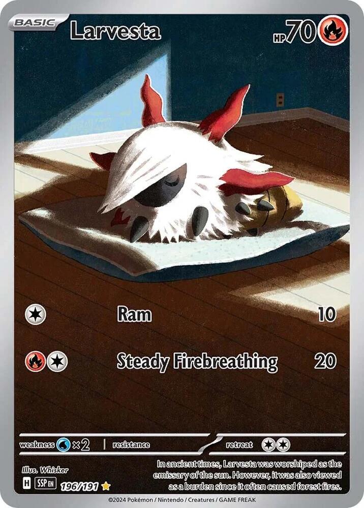 [ENG][NM] Karta Pokemon Larvesta 196/191 - Surging Sparks