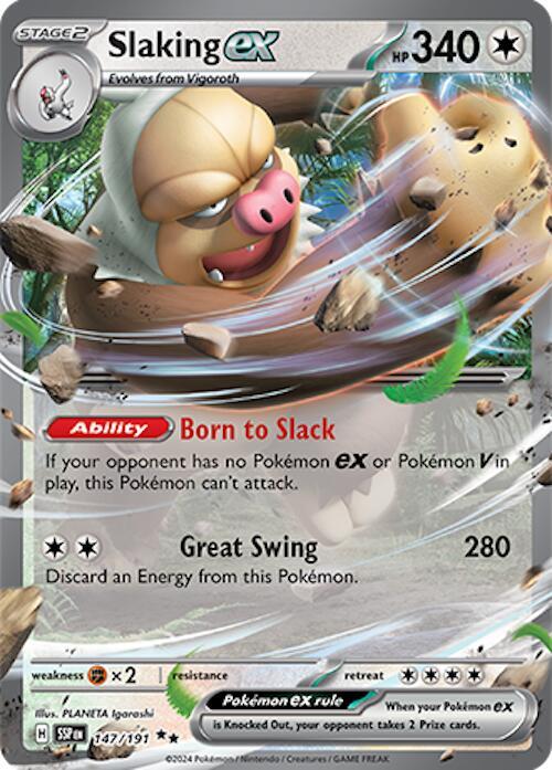 [ENG][NM] Karta Pokemon Slaking ex 147/191 - Surging Sparks