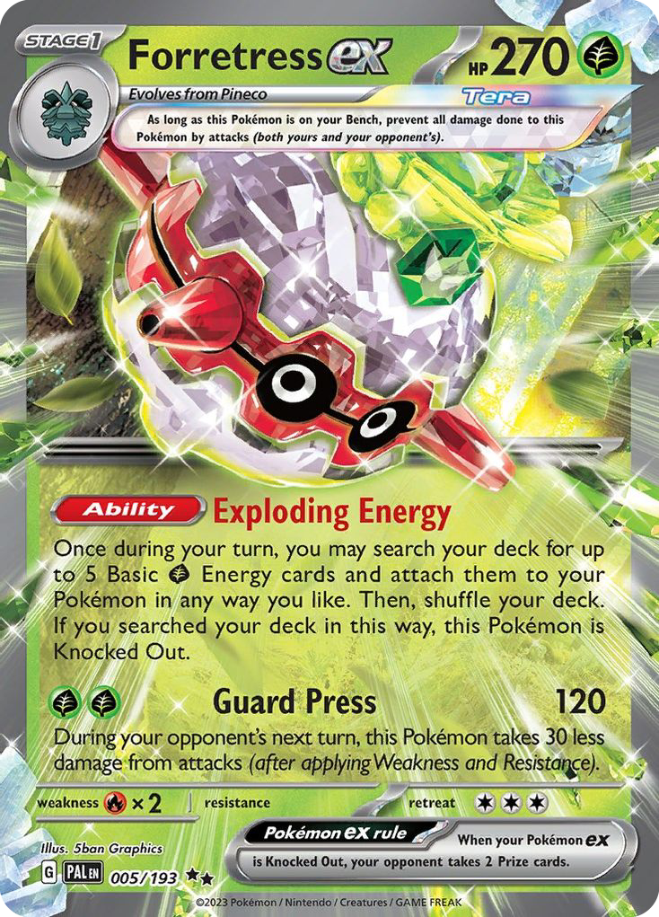 [ENG][NM] Karta Pokemon Forretress ex 005/193 - Paldea Evolved