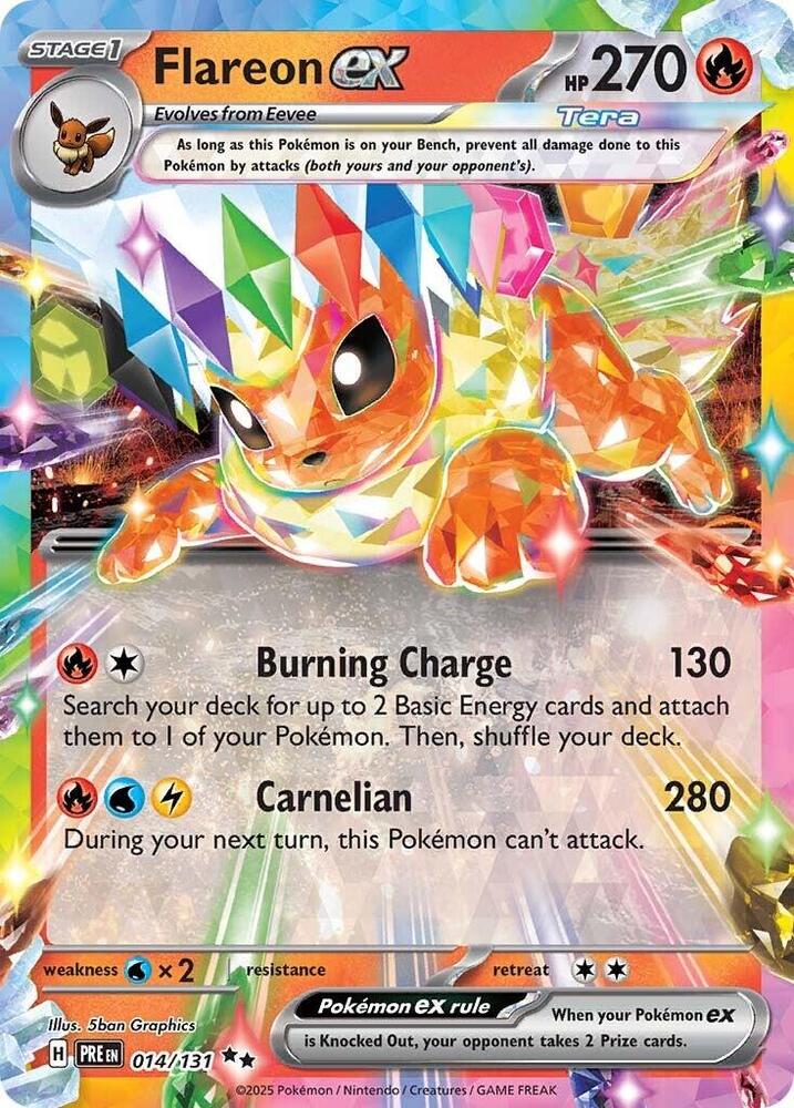[ENG][NM] Karta Pokemon Flareon ex 014/131 - Prismatic Evolutions