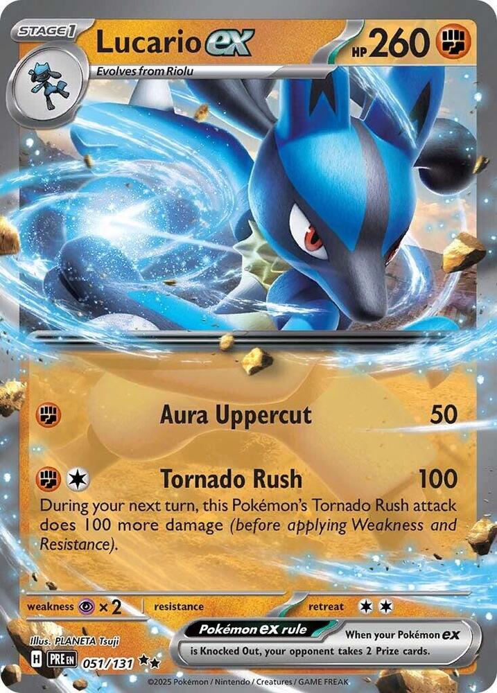 [ENG][NM] Karta Pokemon Lucario ex 051/131 - Prismatic Evolutions
