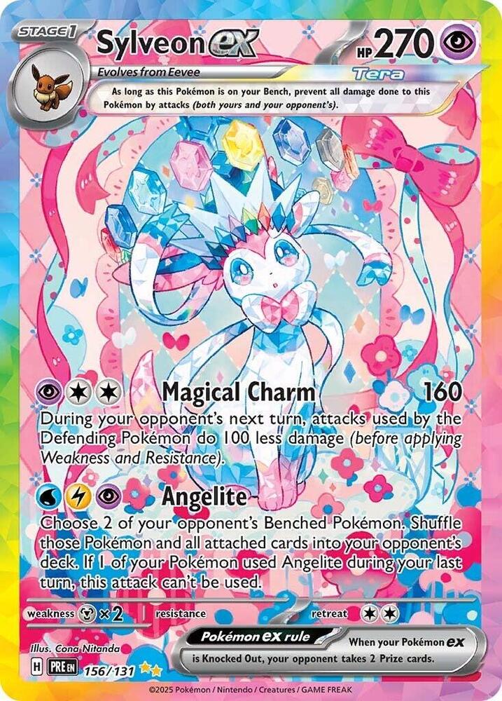 [ENG][NM] Karta Pokemon Sylveon ex 156/131 - Prismatic Evolutions