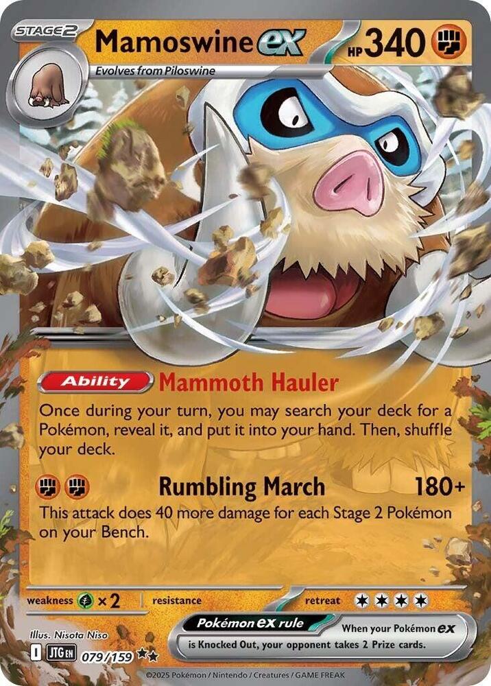 [ENG][NM] Karta Pokemon Mamoswine ex 079/159 - Journey Together