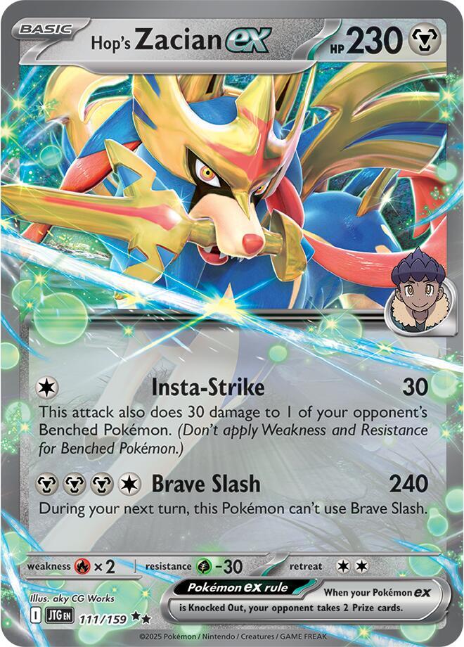 [ENG][NM] Karta Pokemon Hop's Zacian ex 111/159 - Journey Together