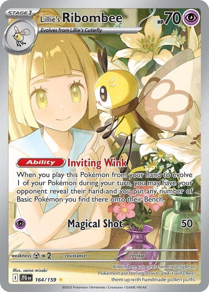 [ENG][NM] Karta Pokemon Lillie's Ribombee 164/159 - Journey Together