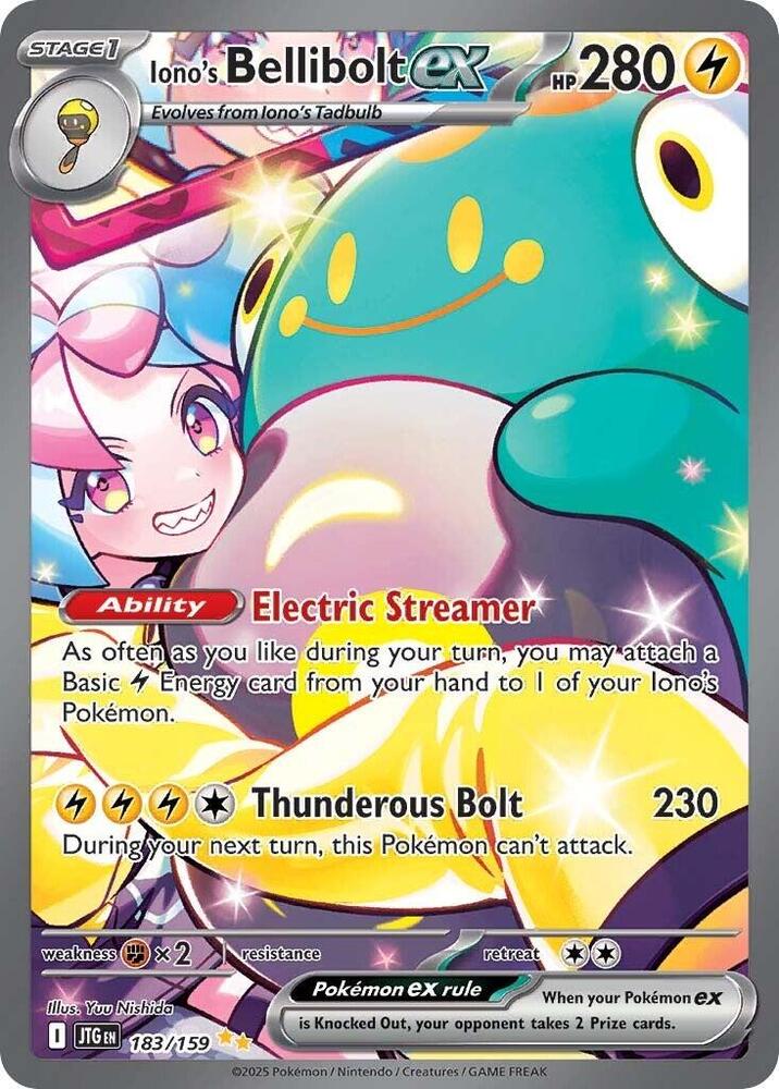 [ENG][NM] Karta Pokemon Iono's Bellibolt ex 183/159 - Journey Together