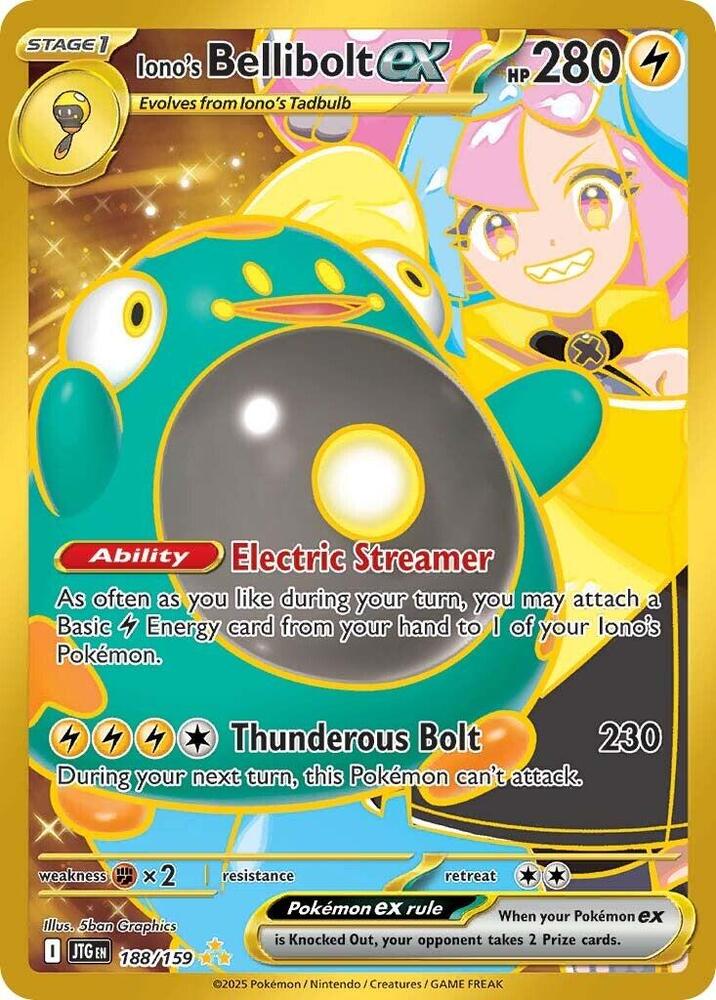 [ENG][NM] Karta Pokemon Iono's Bellibolt ex 188/159 - Journey Together