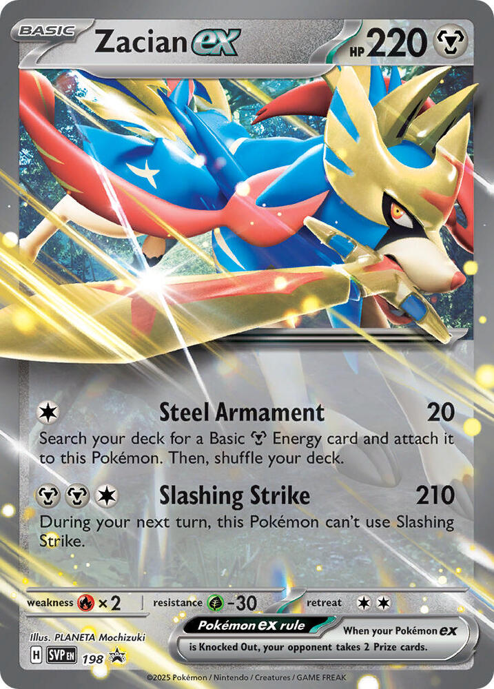 [ENG][NM] Karta Pokemon Zacian ex 198 - Scarlet & Violet Promos