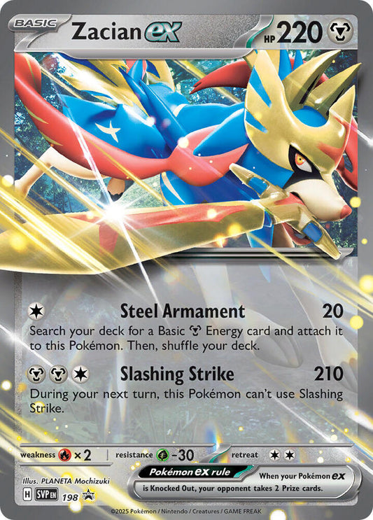 [ENG][NM] Karta Pokemon Zacian ex 198 - Scarlet & Violet Promos