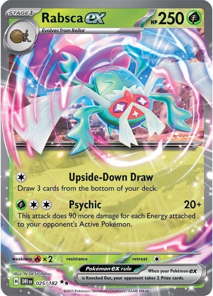 [ENG][NM] Karta Pokemon Rabsca ex 025/182 - Destined Rivals