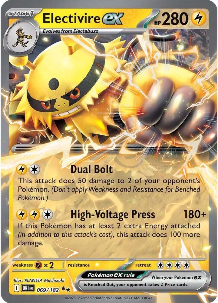 [ENG][NM] Karta Pokemon Electivire ex 069/182 - Destined Rivals