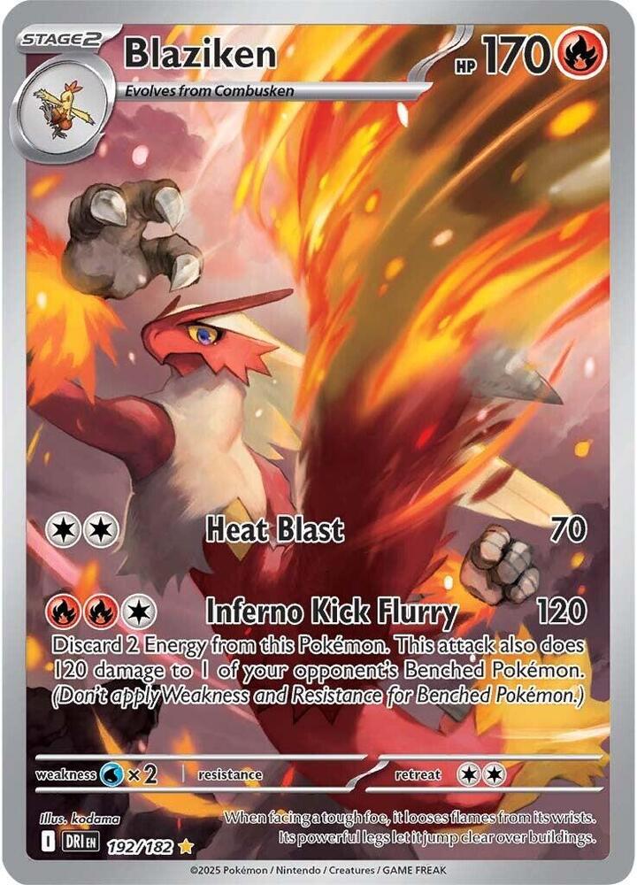 [ENG][NM] Karta Pokemon Blaziken 192/182 - Destined Rivals