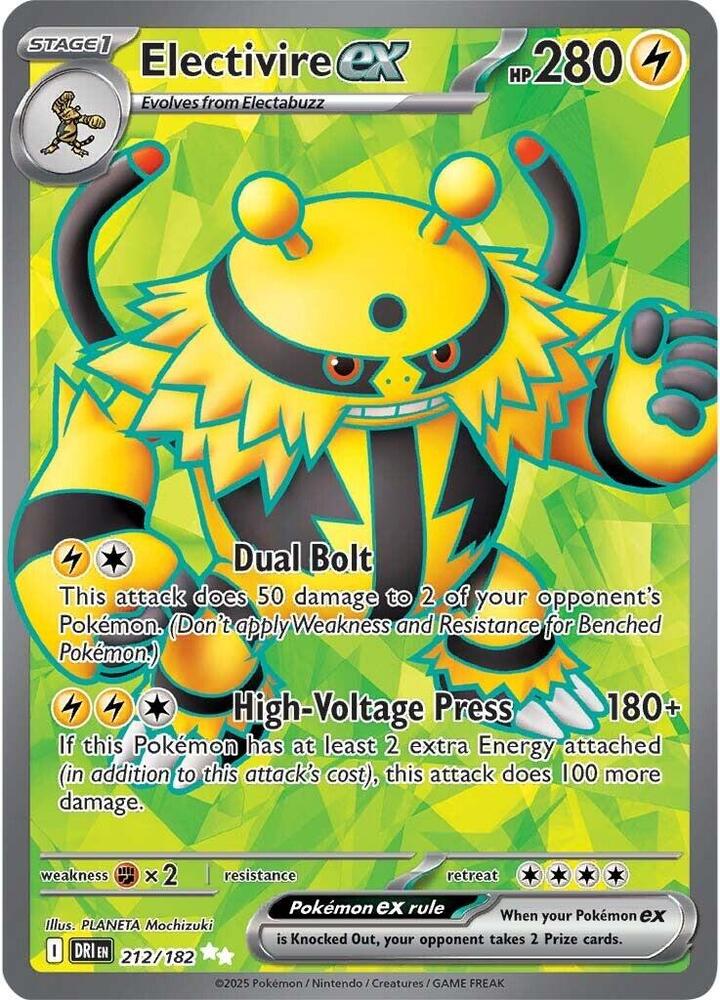 [ENG][NM] Karta Pokemon Electivire ex 212/182 - Destined Rivals