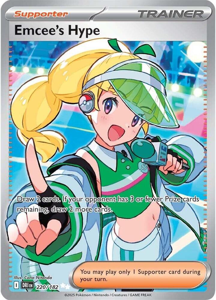 [ENG][NM] Karta Pokemon Emcee's Hype 220/182 - Destined Rivals