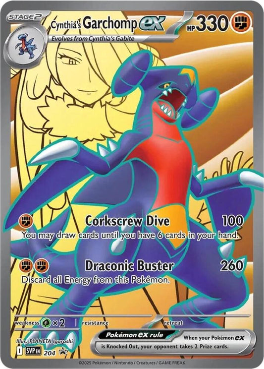 [ENG][NM] Karta Pokemon Cynthia's Garchomp ex 204 - Scarlet & Violet Promos