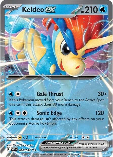 [ENG][NM] Karta Pokemon Keldeo ex 030/086 - White Flare