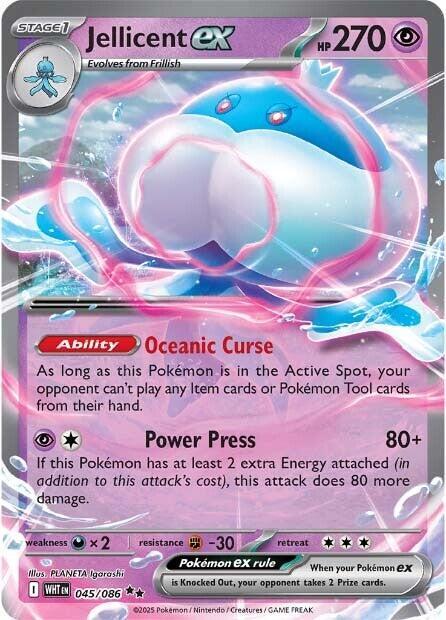 [ENG][NM] Karta Pokemon Jellicent ex 045/086 - White Flare