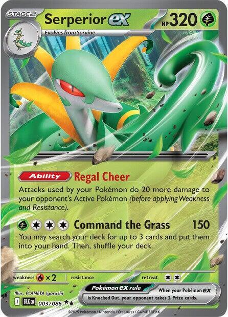 [ENG][NM] Karta Pokemon Serperior ex 003/086 - Black Bolt
