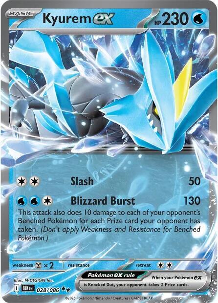 [ENG][NM] Karta Pokemon Kyurem ex 028/086 - Black Bolt