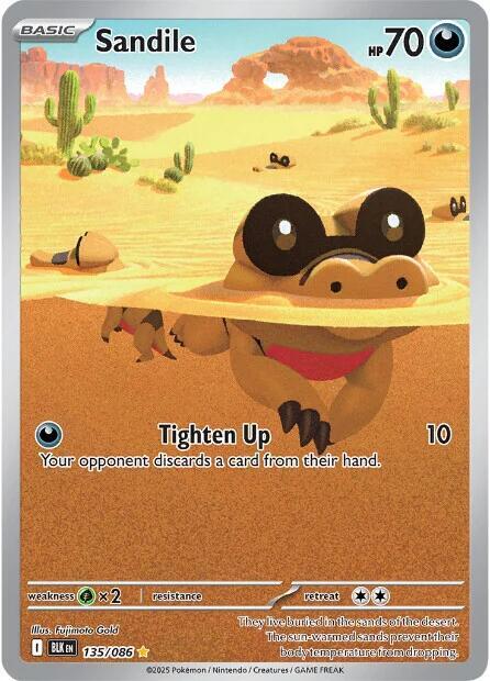 [ENG][NM] Karta Pokemon Sandile 135/086 - Black Bolt