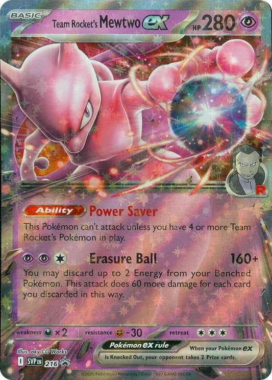 [ENG][NM] Karta Pokemon Team Rocket's Mewtwo ex 216 - Scarlet & Violet Promos
