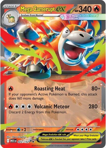 [ENG][NM] Karta Pokemon Mega Camerupt ex 022/132 - Mega Evolution Base Set