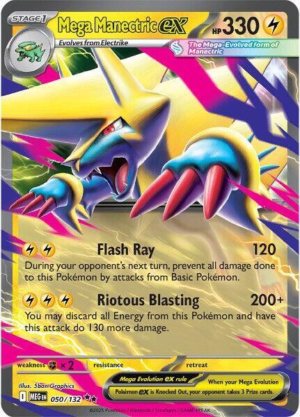 [ENG][NM] Karta Pokemon Mega Manectric ex 050/132 - Mega Evolution Base Set