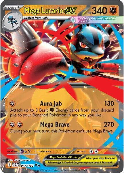 [ENG][NM] Karta Pokemon Mega Lucario ex 077/132 - Mega Evolution Base Set