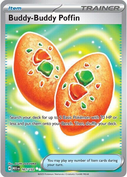 [ENG][NM] Karta Pokemon Buddy-Buddy Poffin 167/132 - Mega Evolution Base Set