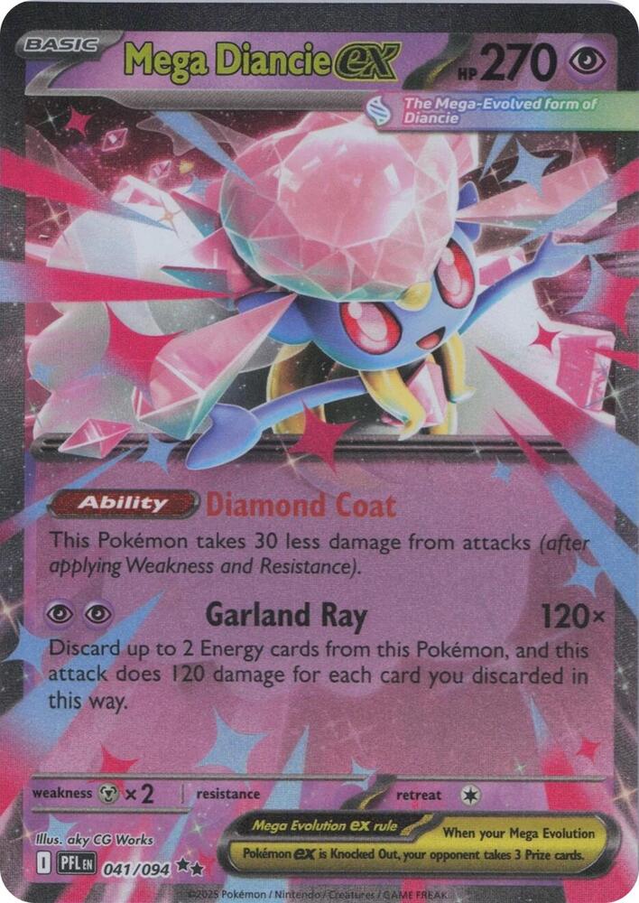 [ENG][NM] Karta Pokemon Mega Diancie ex 041/094 - Phantasmal Flames
