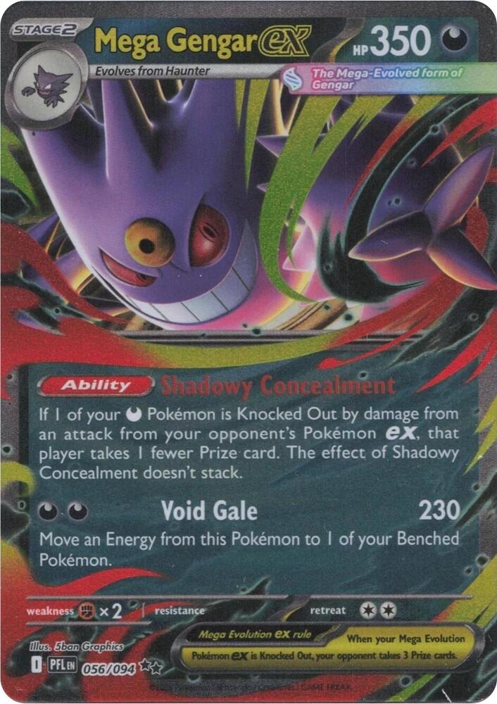 [ENG][NM] Karta Pokemon Mega Gengar ex 056/094 - Phantasmal Flames