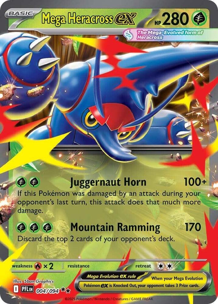 [ENG][NM] Karta Pokemon Mega Heracross ex 004/094 - Phantasmal Flames